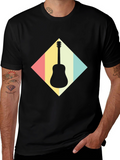 Retro Guitar T-Shirt - Musical Instrument Tee