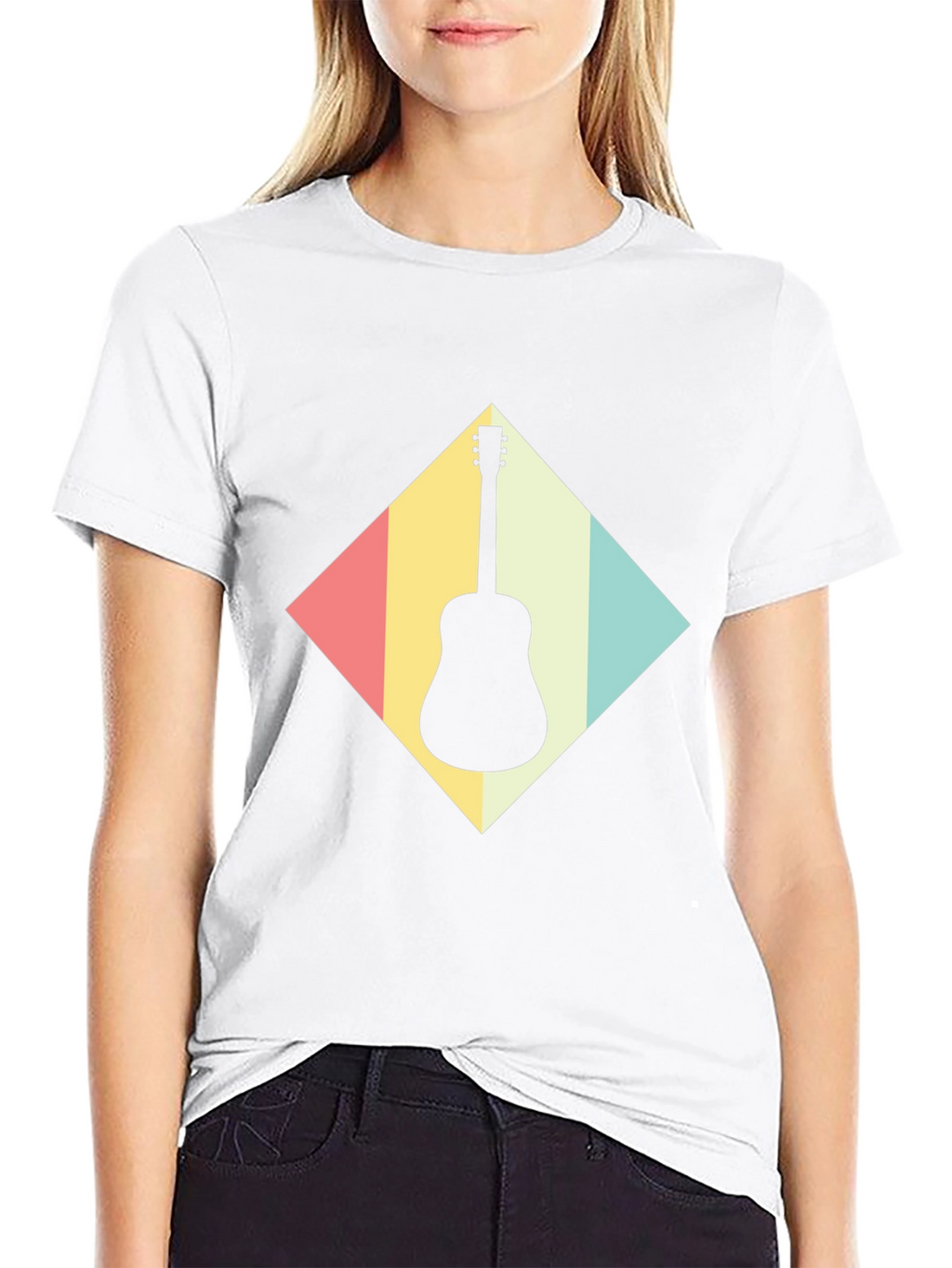 Retro Guitar T-Shirt - Musical Instrument Tee