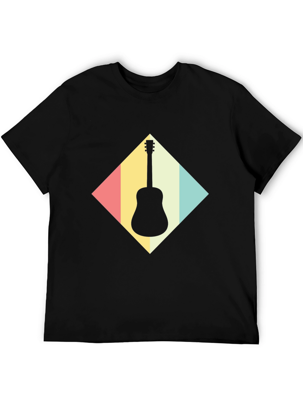 Retro Guitar T-Shirt - Musical Instrument Tee