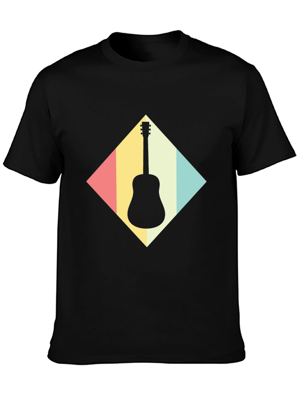 Retro Guitar T-Shirt - Musical Instrument Tee