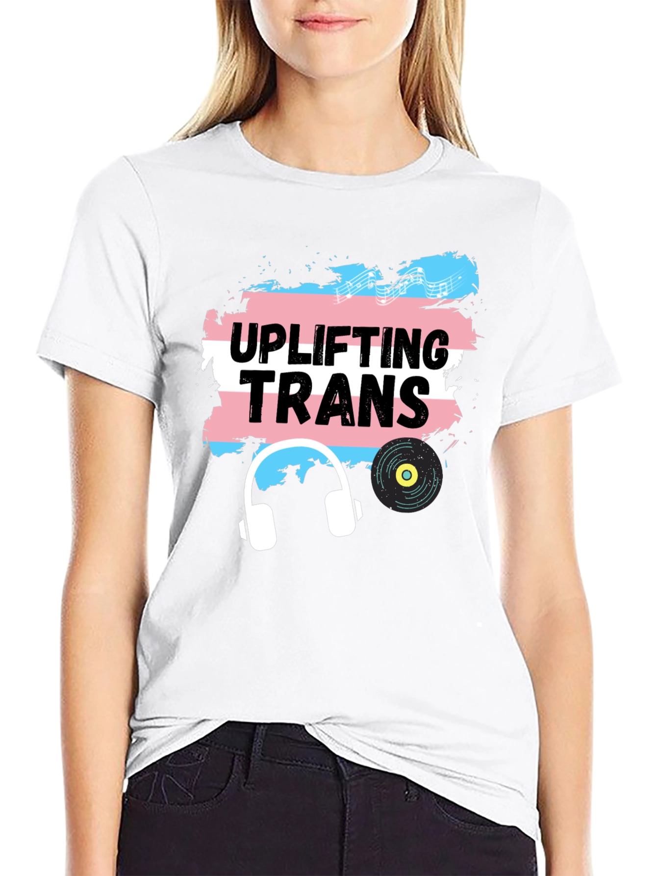 Uplifting Trans T-Shirt - Music & Pride