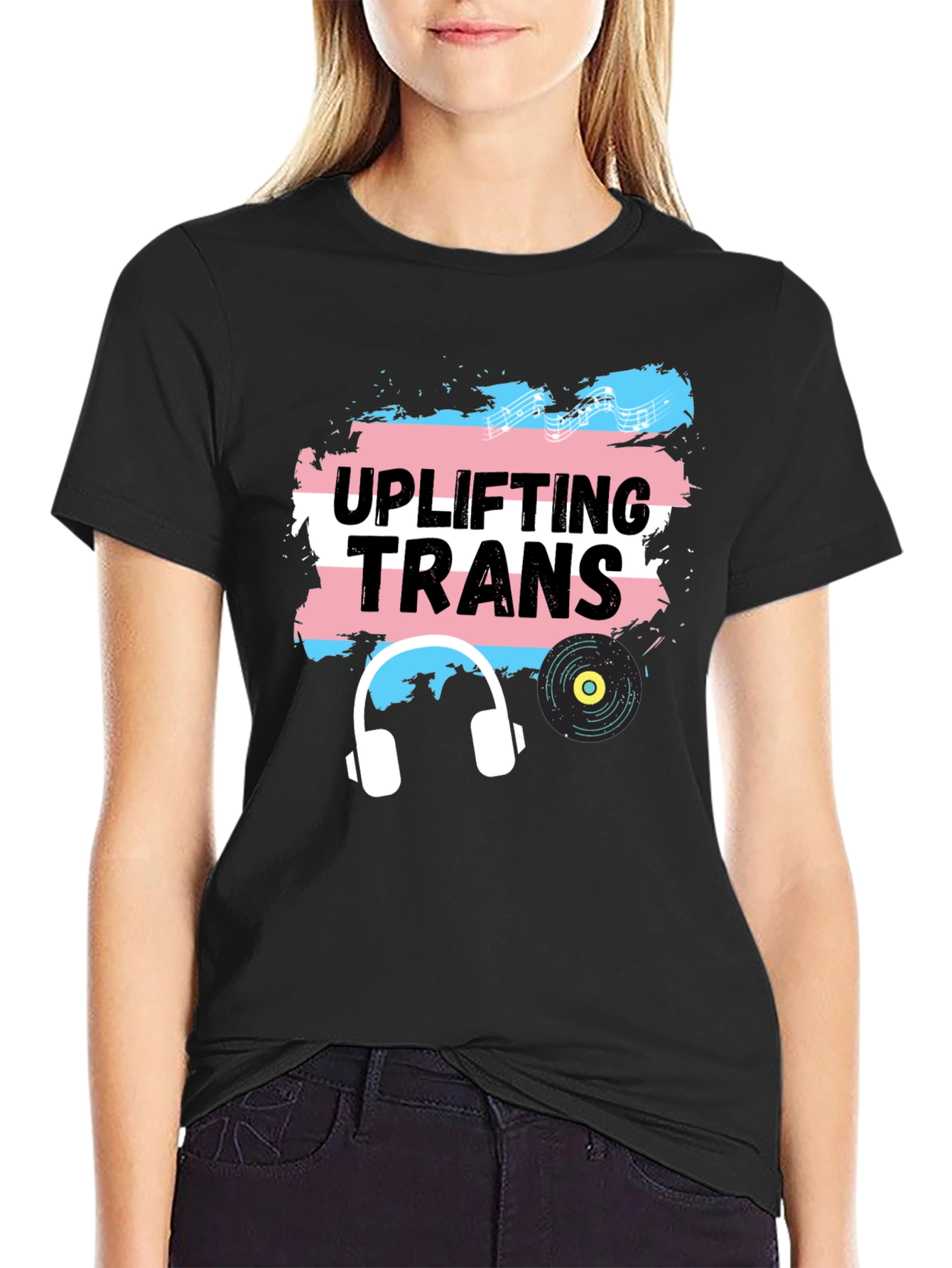 Uplifting Trans T-Shirt - Music & Pride
