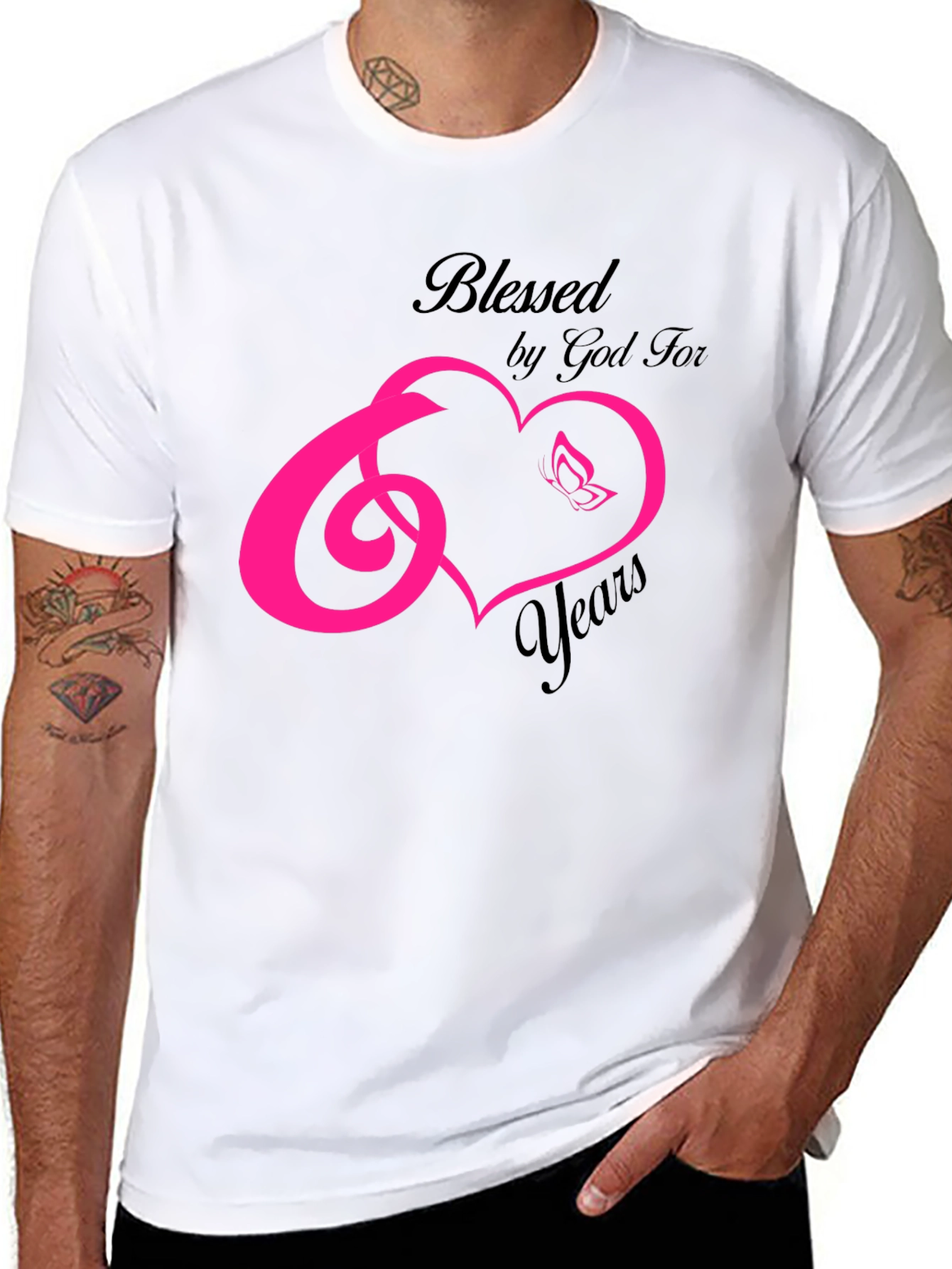 Blessed by God 60 Years Birthday T-Shirt