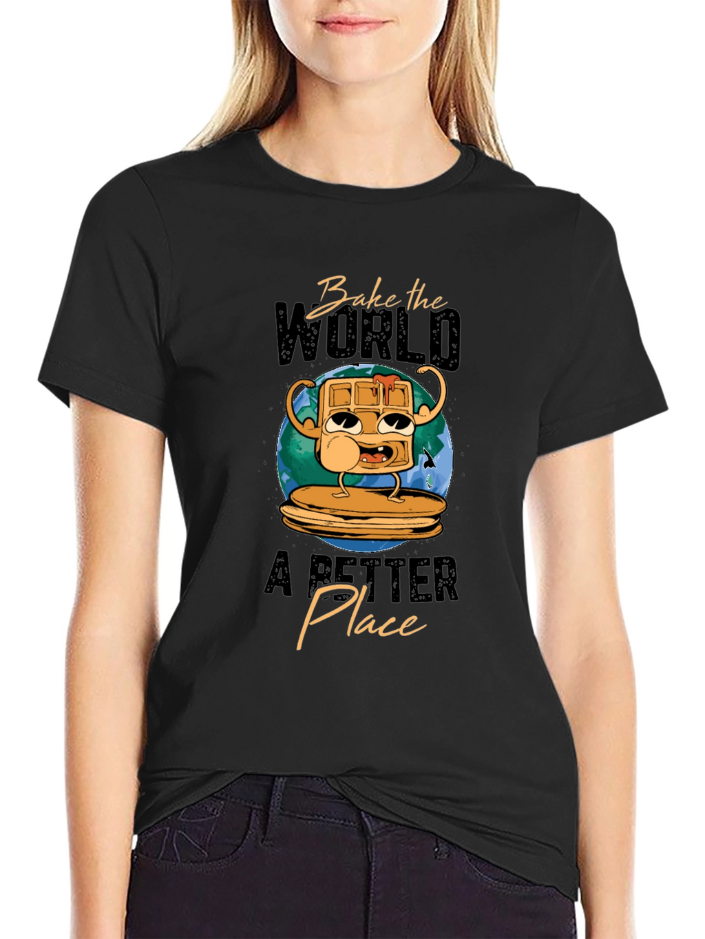 Bake the World Better Waffle T-Shirt