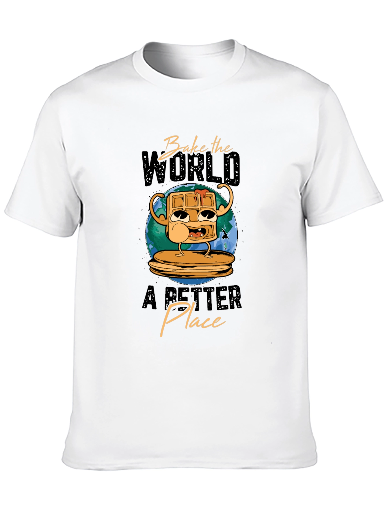 Bake the World Better Waffle T-Shirt