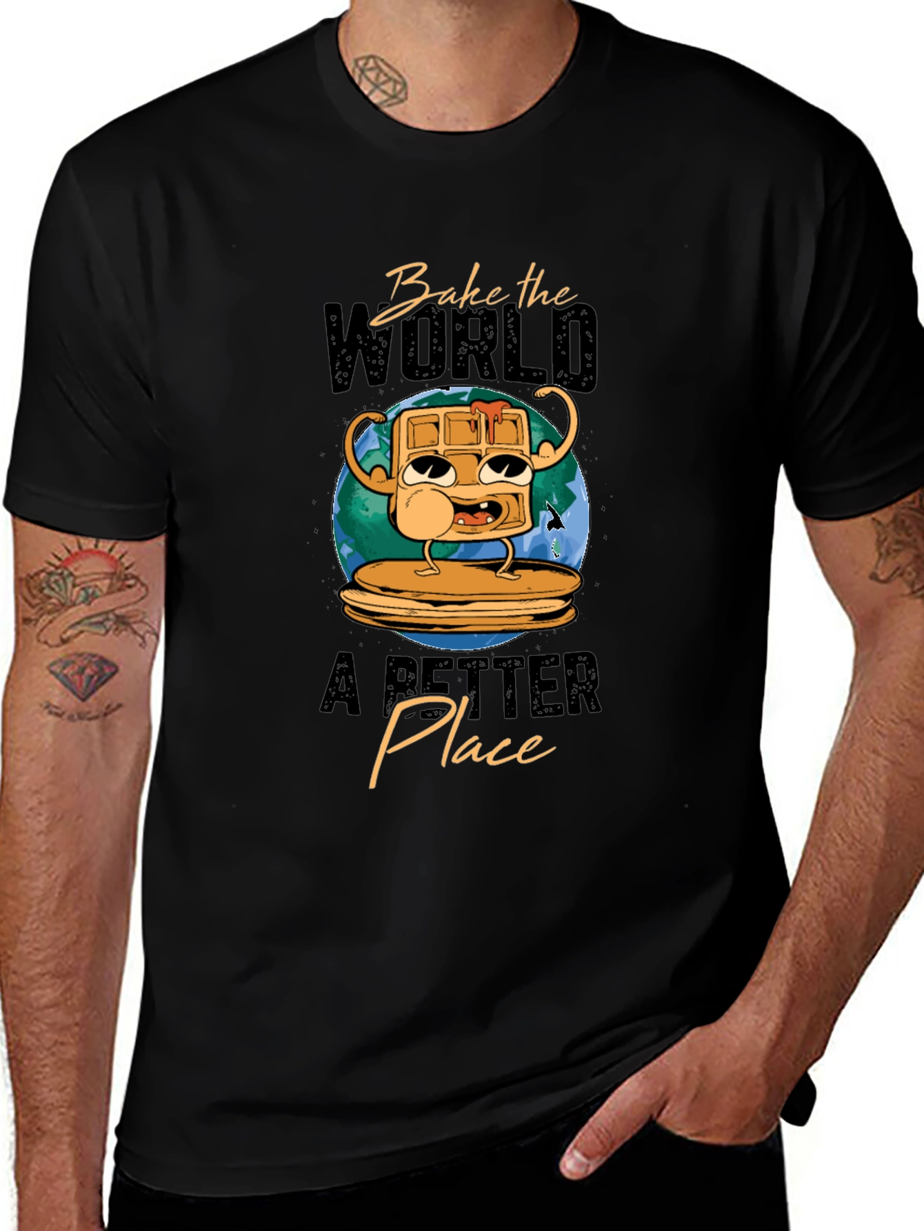 Bake the World Better Waffle T-Shirt