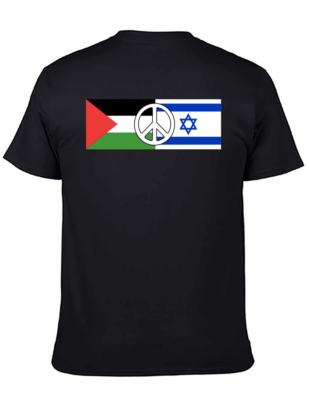 Palestine Israel Peace T-Shirt Black