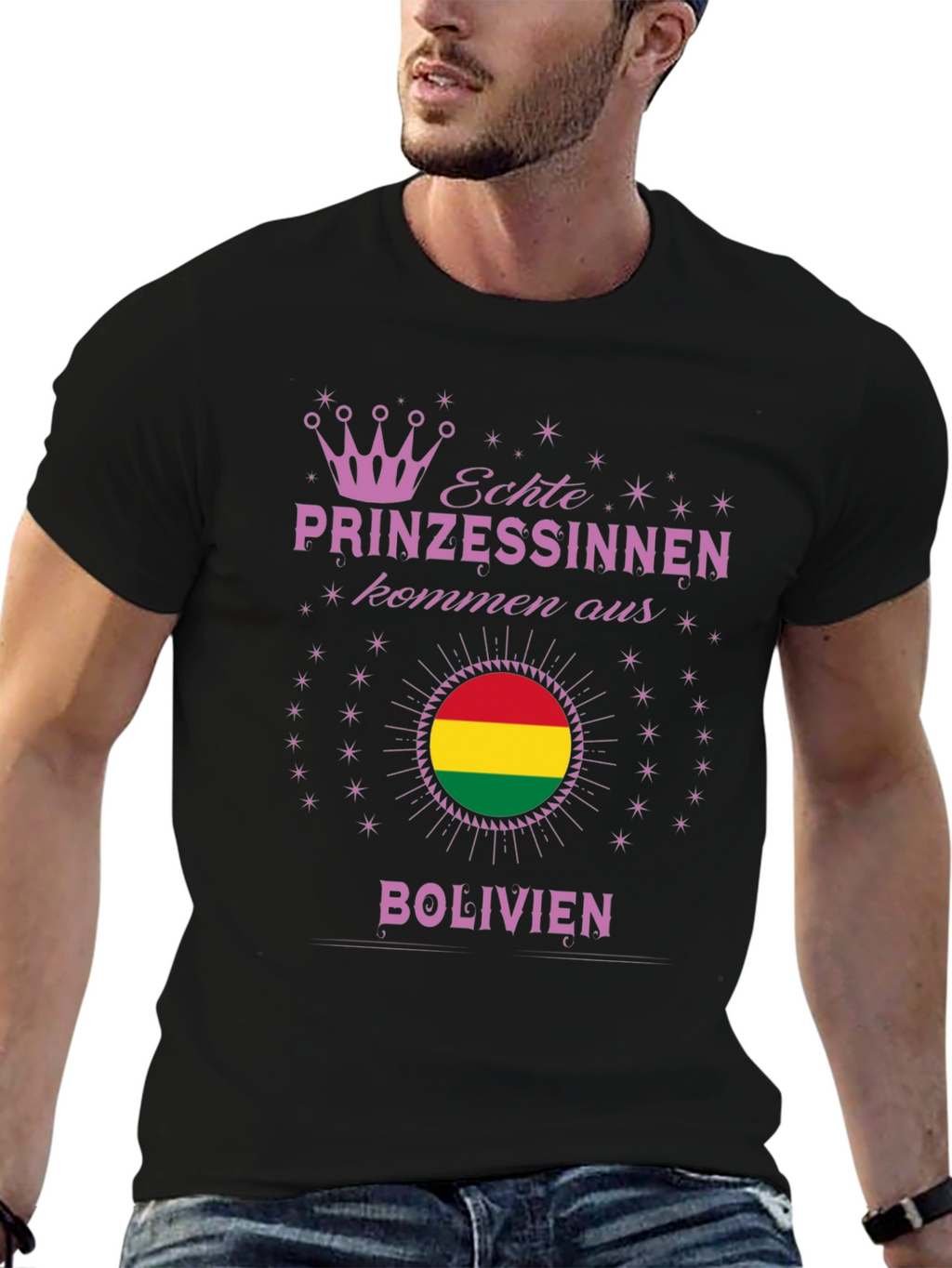 Bolivian Princess T-Shirt - Bolivia Flag