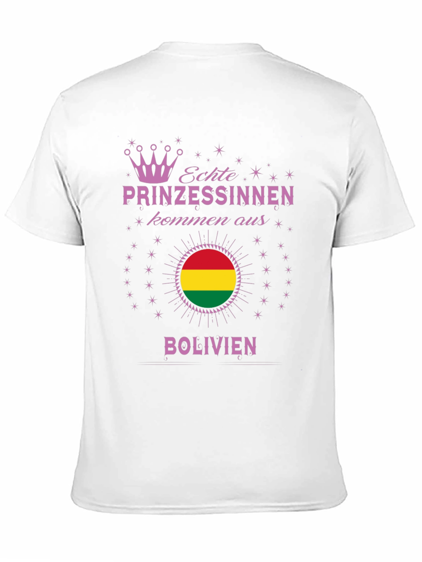 Bolivian Princess T-Shirt - Bolivia Flag