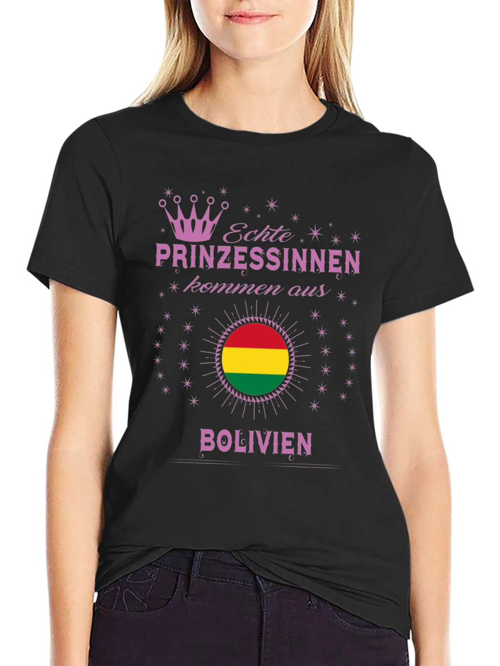 Bolivian Princess T-Shirt - Bolivia Flag