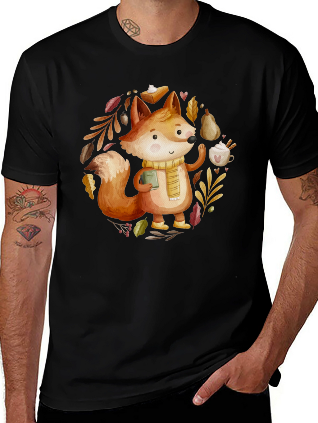 Autumn Fox T-Shirt: Cozy Fall Vibes