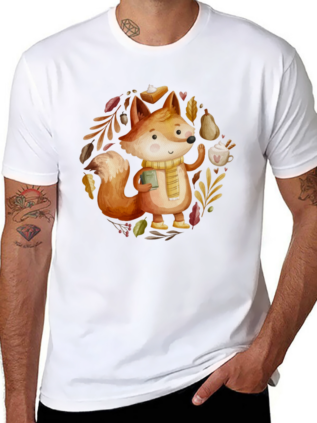Autumn Fox T-Shirt: Cozy Fall Vibes