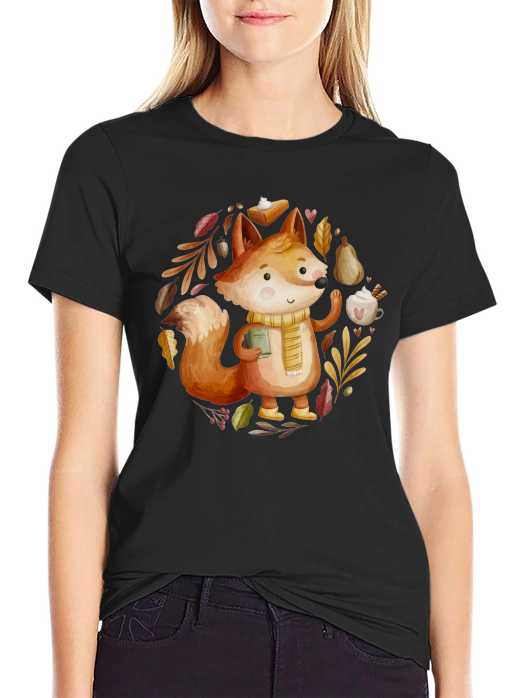 Autumn Fox T-Shirt: Cozy Fall Vibes