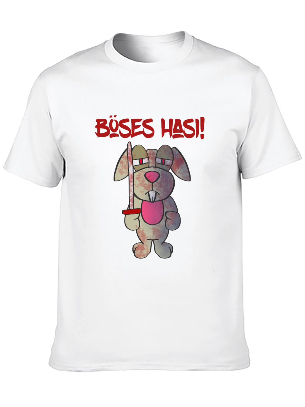 Böses Hasi T-Shirt - Evil Zombie Bunny Tee