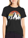 Retro Mountain Graphic T-Shirt