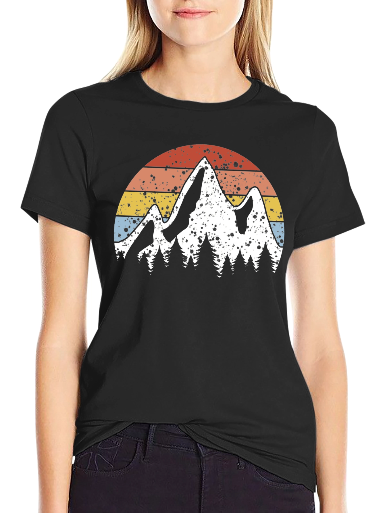 Retro Mountain Graphic T-Shirt