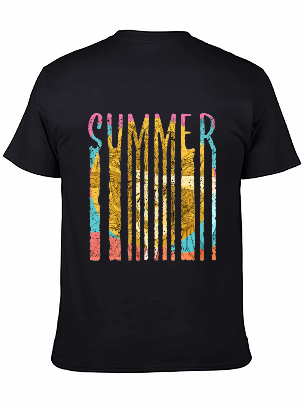 Summer Vibes Graphic Tee - Mens Black T-Shirt