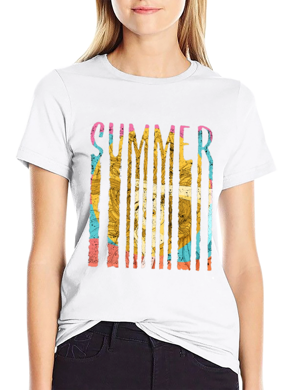 Summer Vibes Graphic Tee - Mens Black T-Shirt