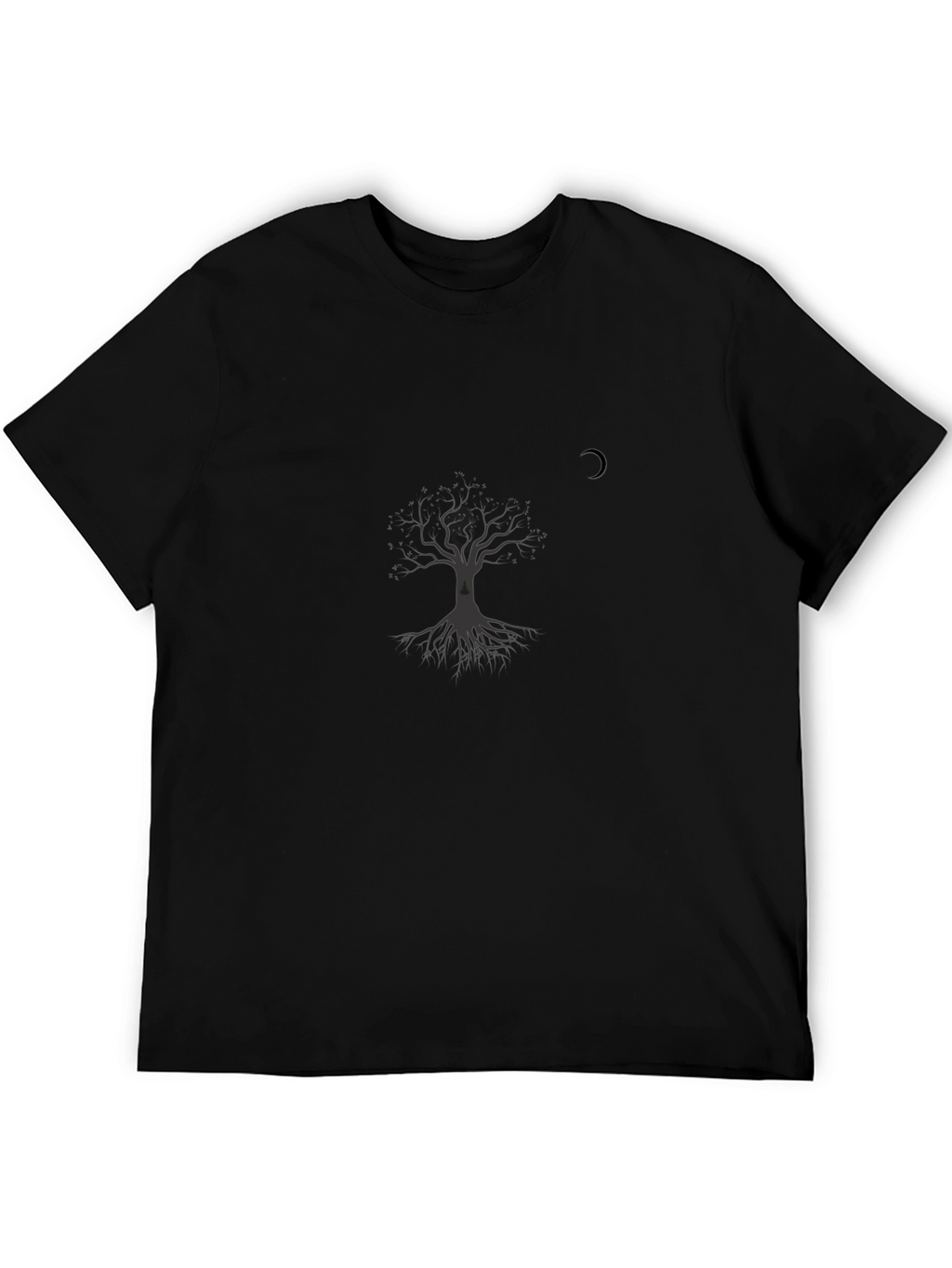 Mens Tree Graphic Black T-Shirt