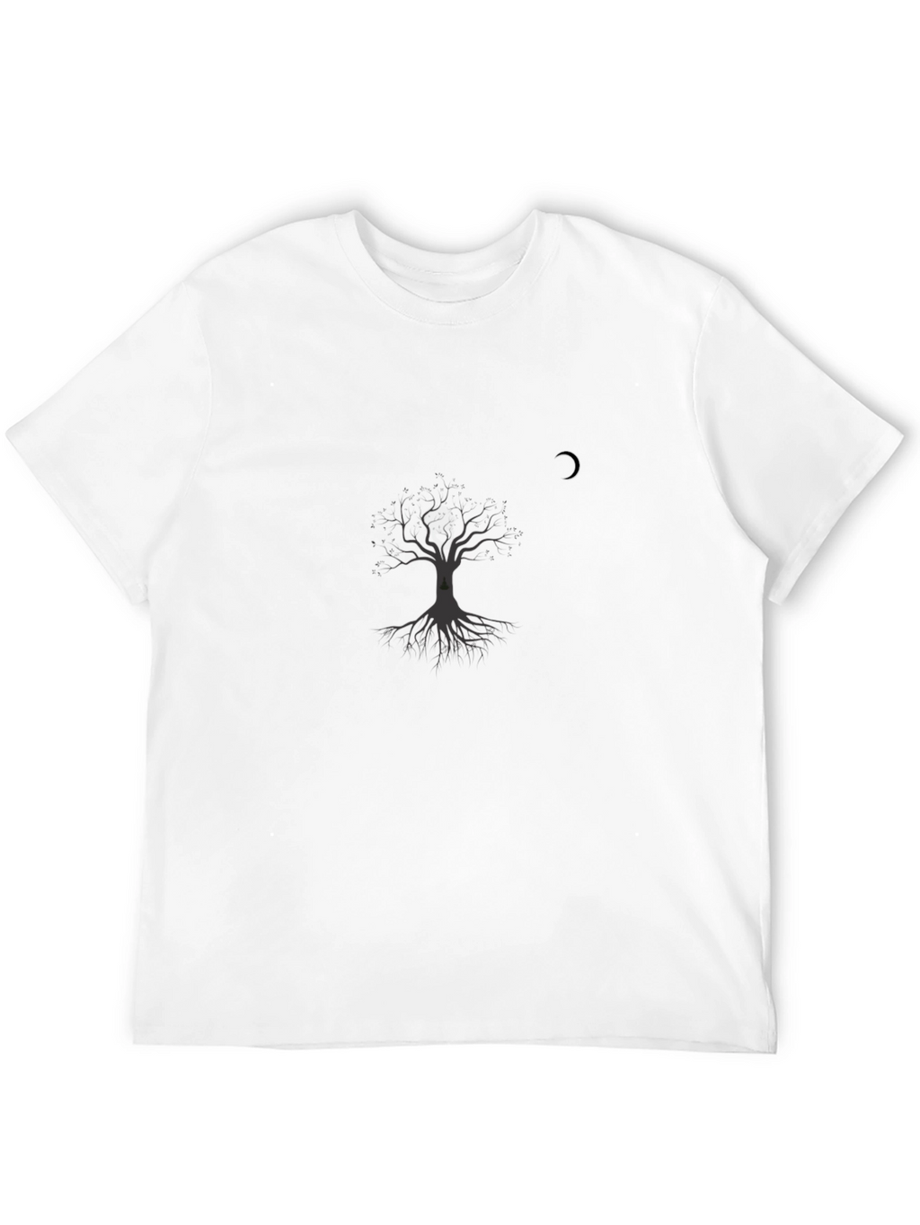 Mens Tree Graphic Black T-Shirt