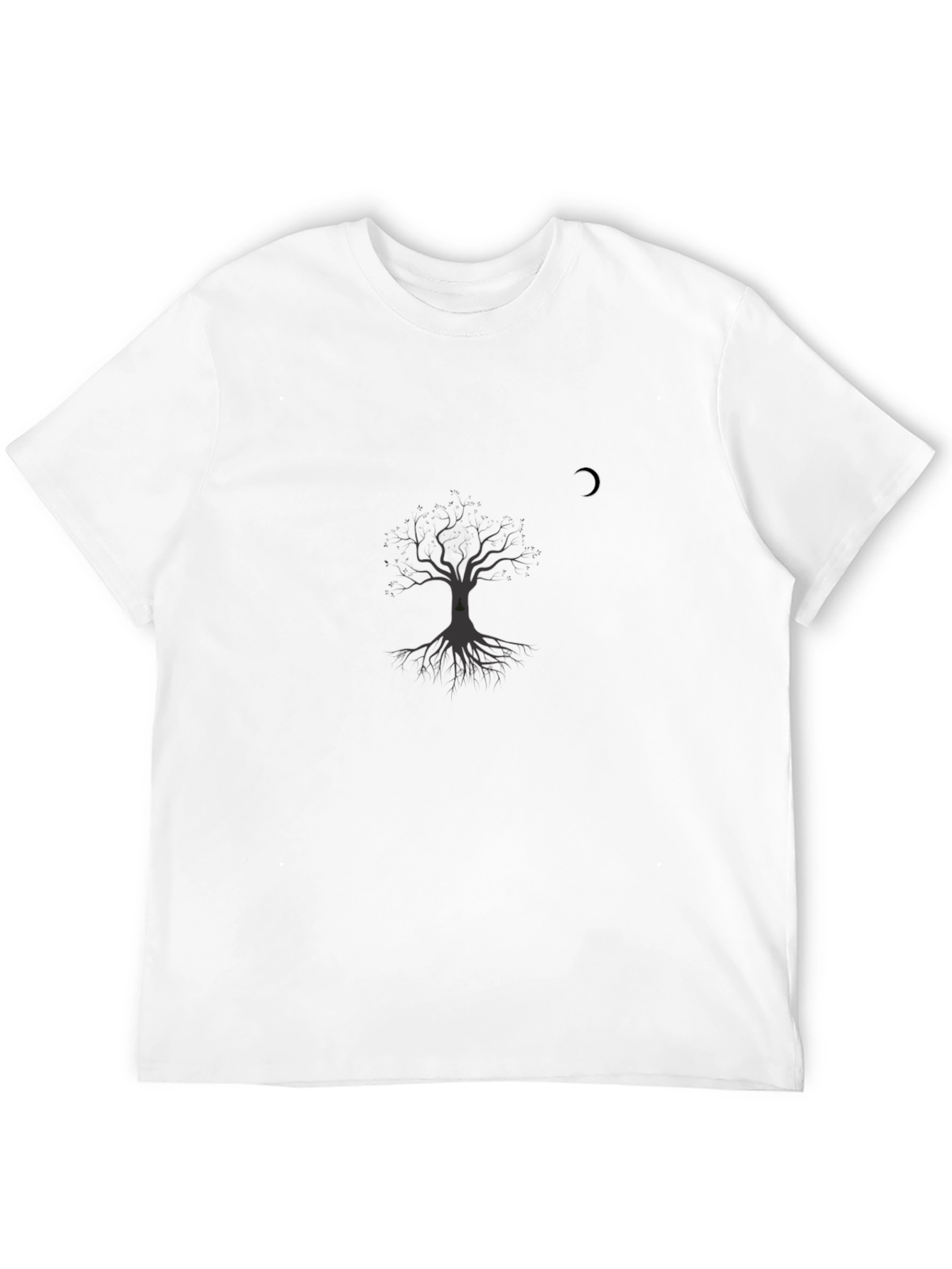 Mens Tree Graphic Black T-Shirt
