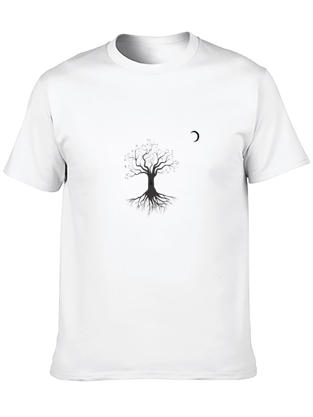 Mens Tree Graphic Black T-Shirt