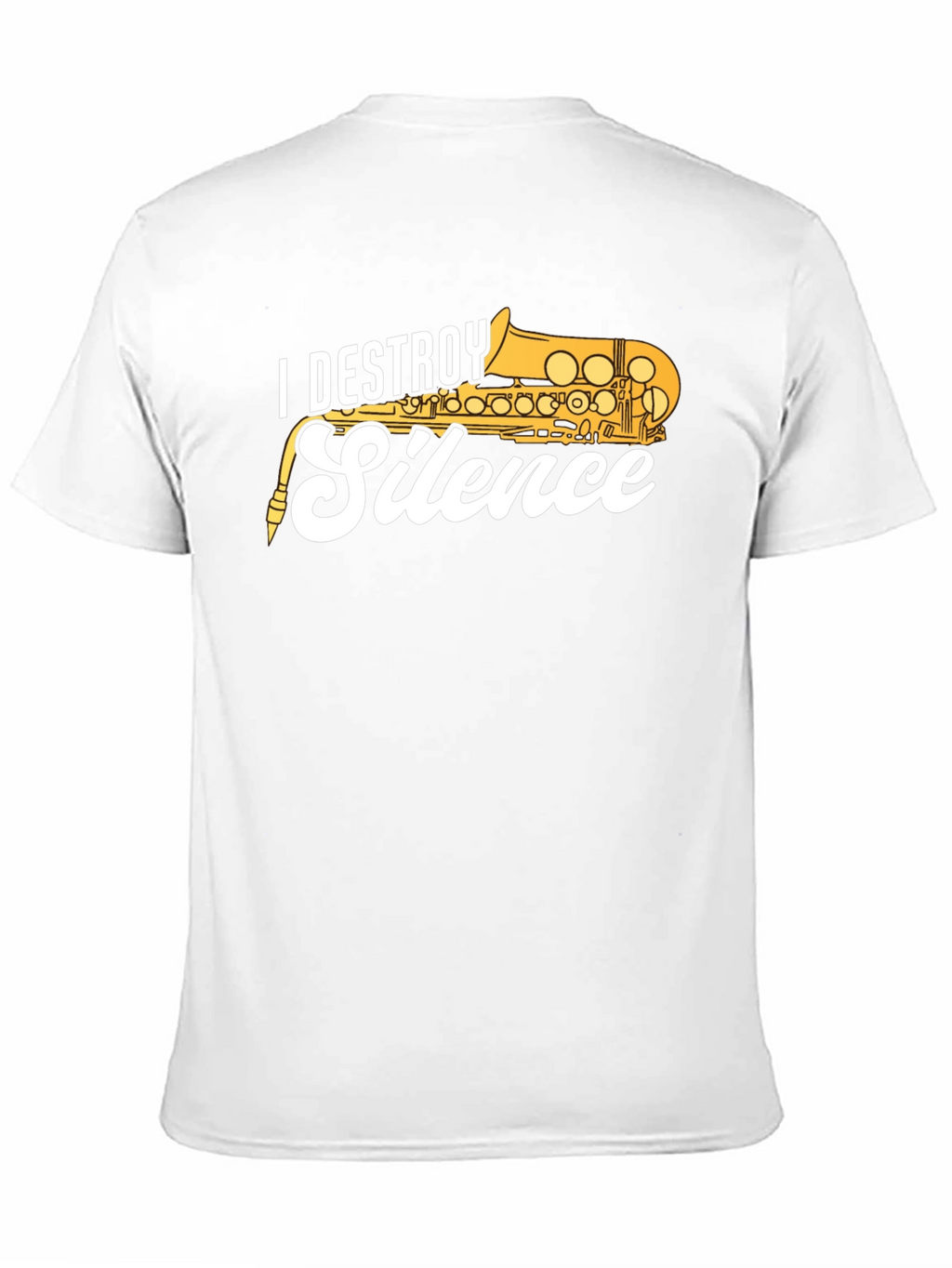 I Destroy Silence Saxophone T-Shirt