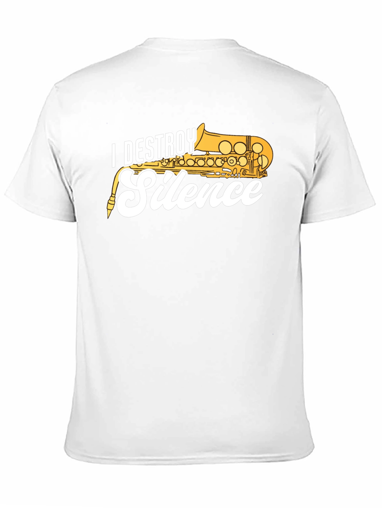 I Destroy Silence Saxophone T-Shirt