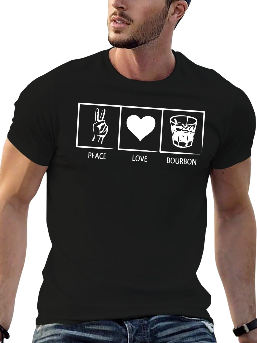 Peace Love Bourbon T-Shirt