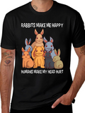Rabbits Make Me Happy T-Shirt