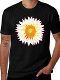 Sunflower Graphic T-Shirt - Bold Black Tee