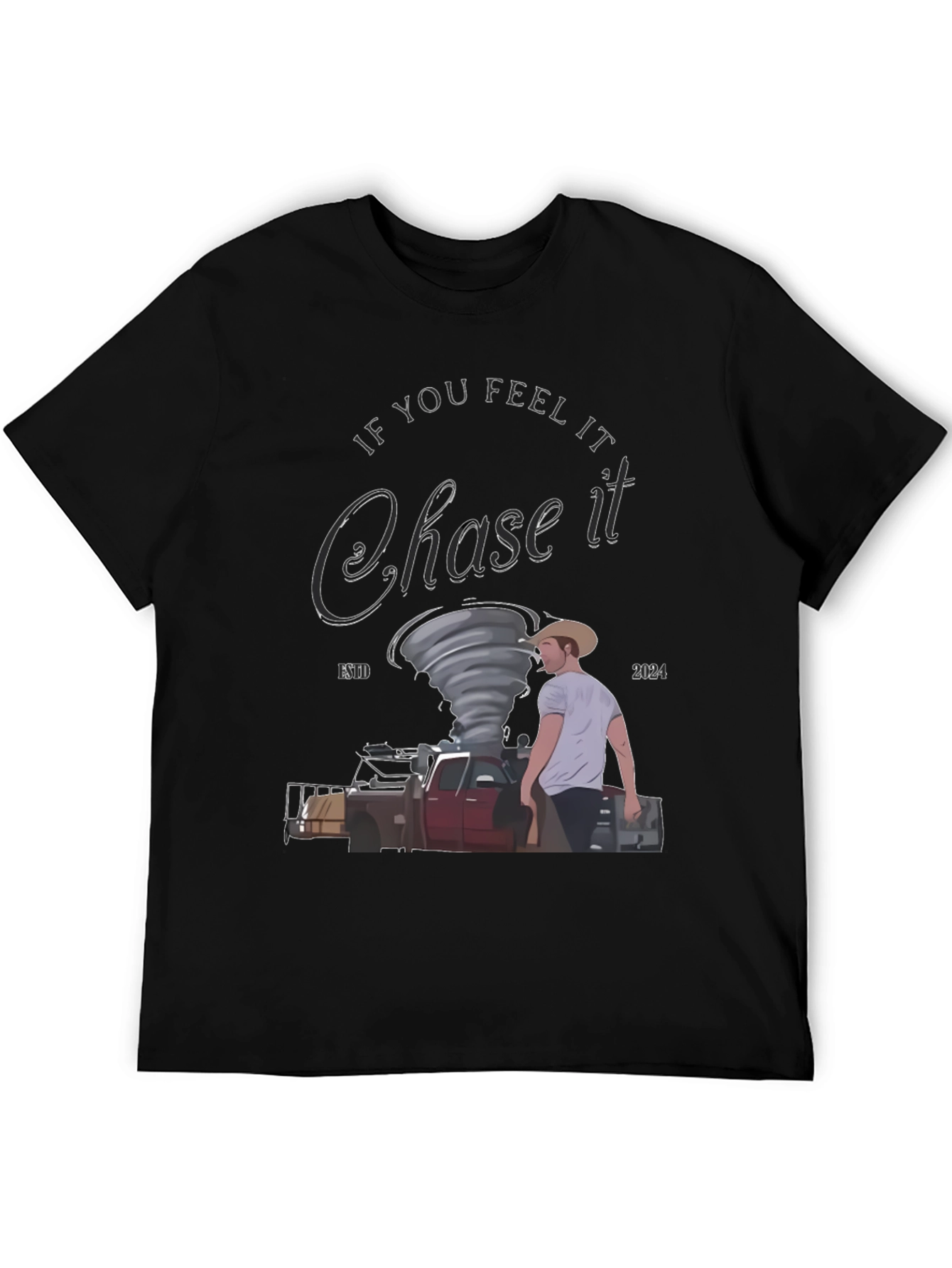 Chase It Tornado Graphic Tee - Unique Weather Chaser Shirt