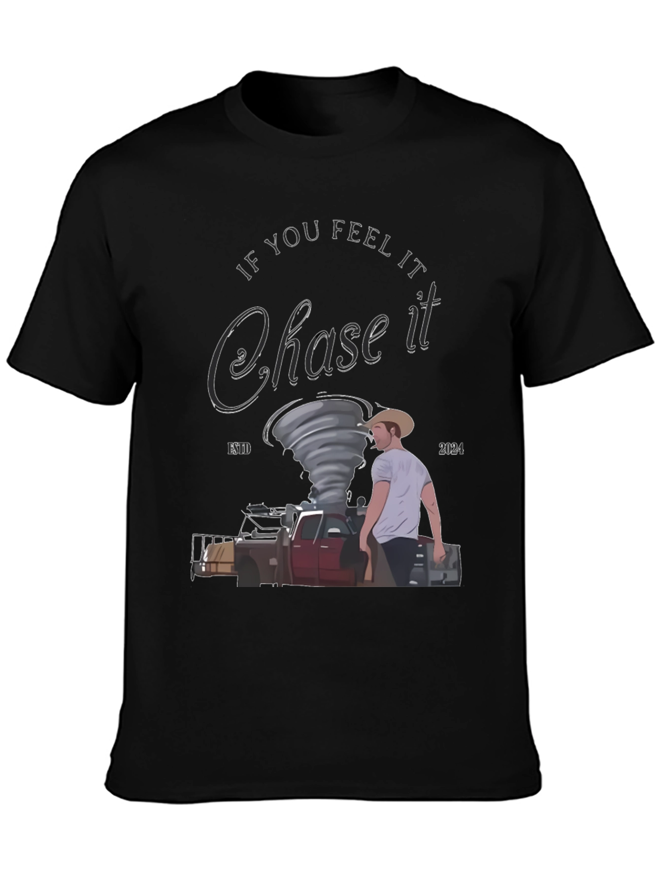 Chase It Tornado Graphic Tee - Unique Weather Chaser Shirt