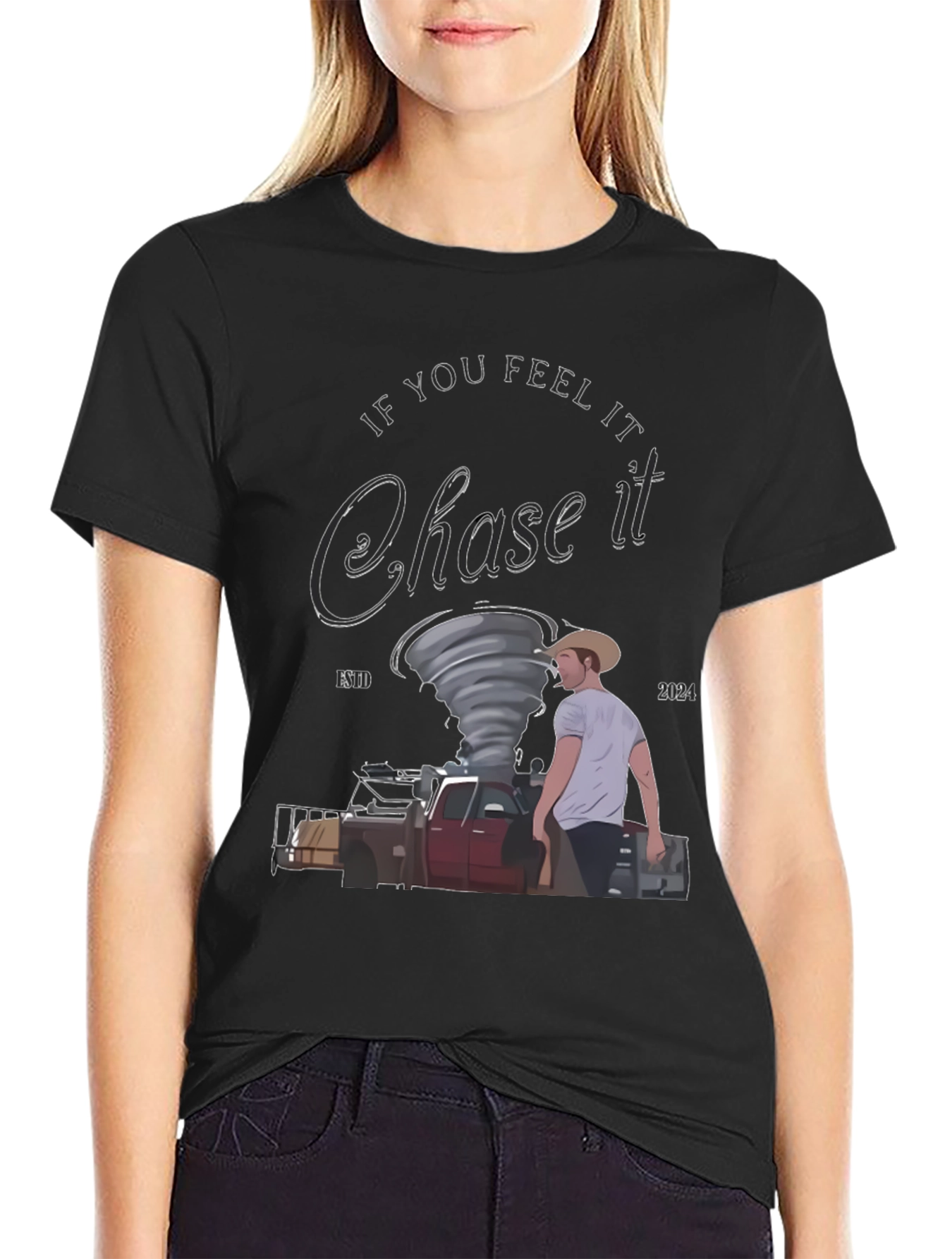 Chase It Tornado Graphic Tee - Unique Weather Chaser Shirt