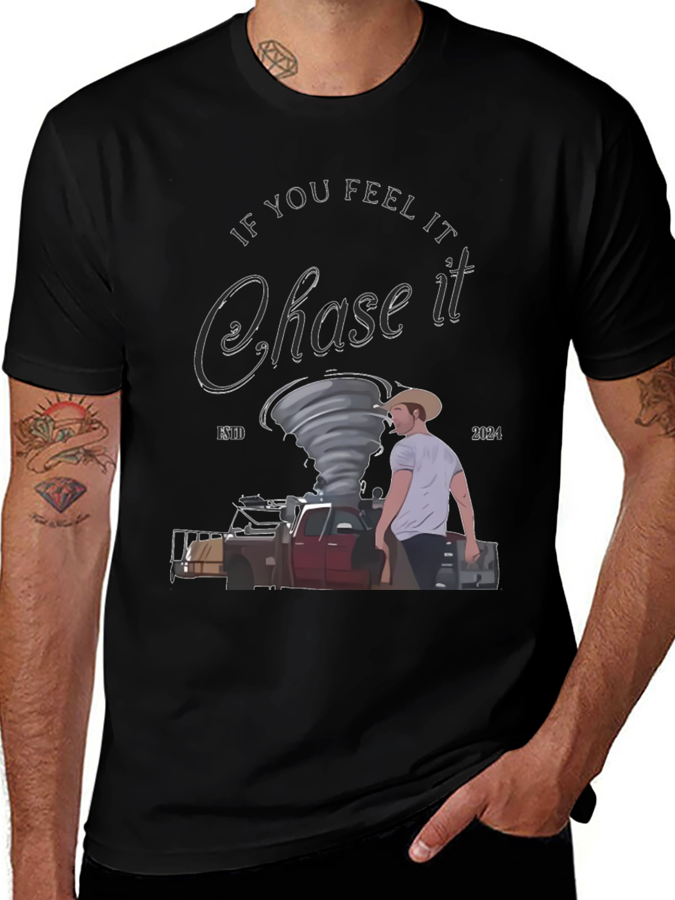Chase It Tornado Graphic Tee - Unique Weather Chaser Shirt
