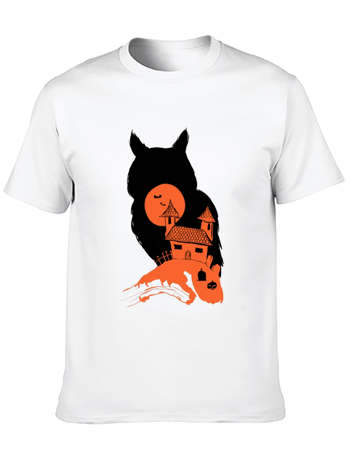 Spooky Owl House Halloween Graphic Tee