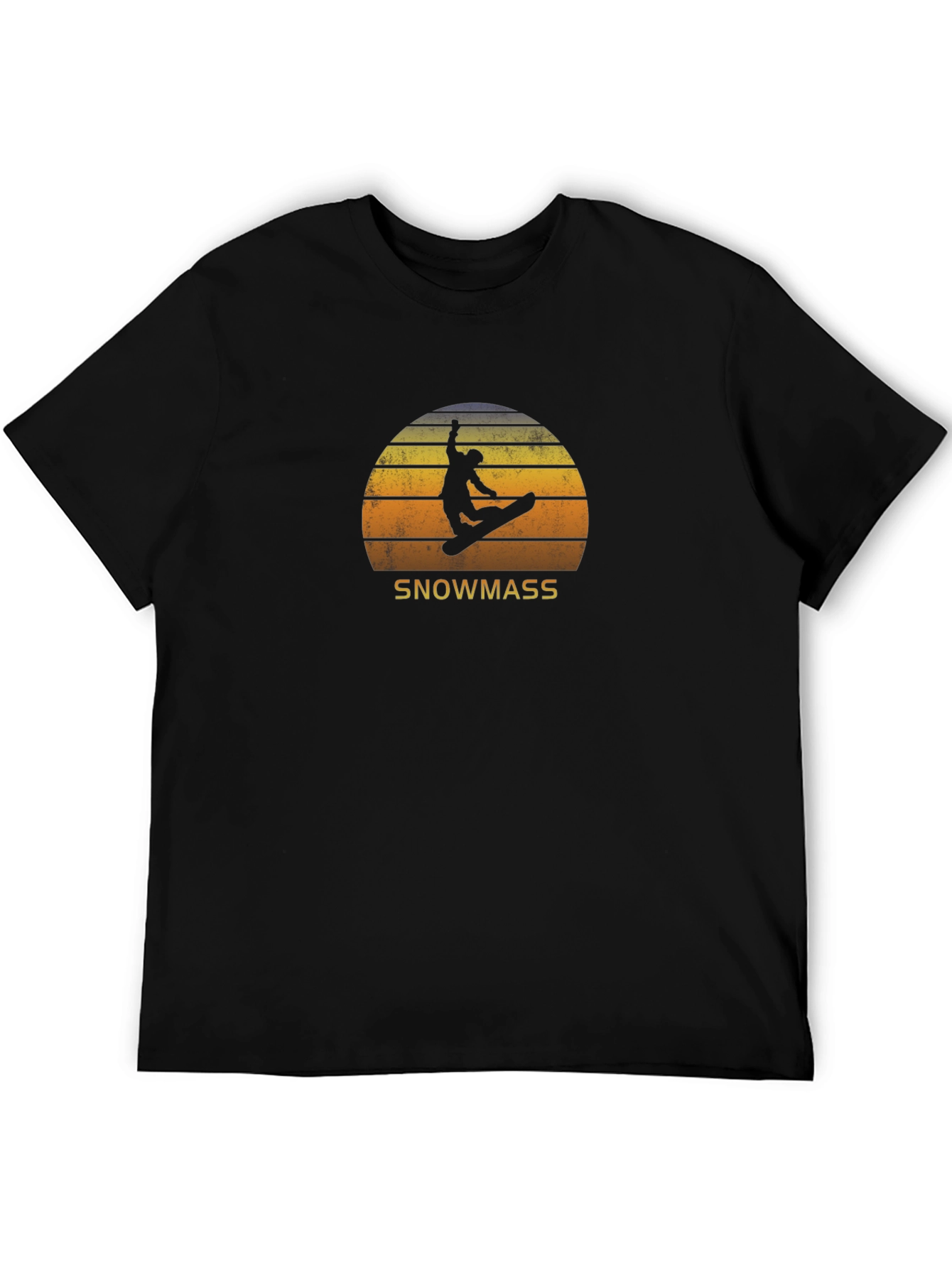 Snowmass Retro Sunset T-Shirt - Snowboarding Style