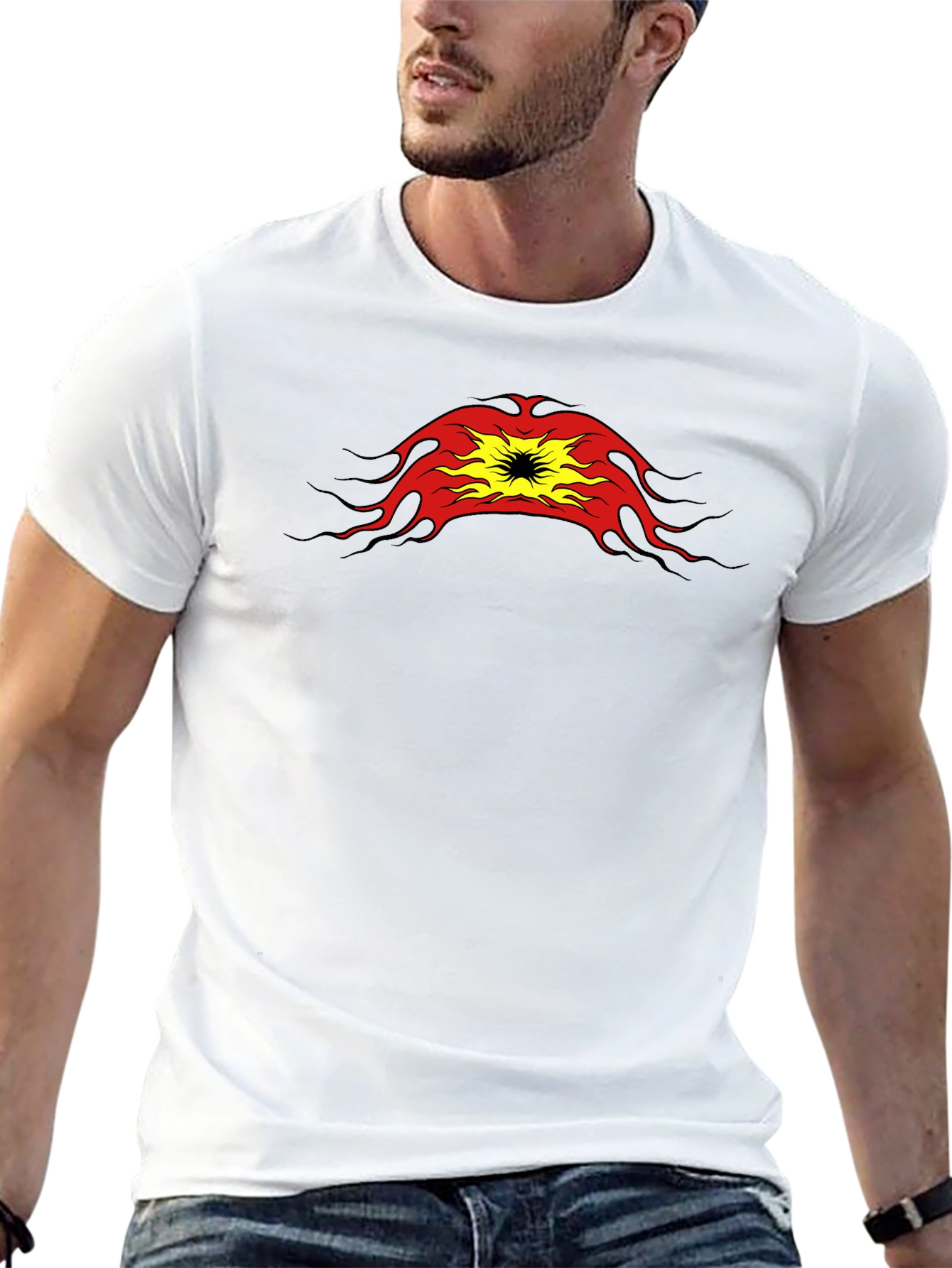 Flame Graphic Black T-Shirt - Bold & Stylish