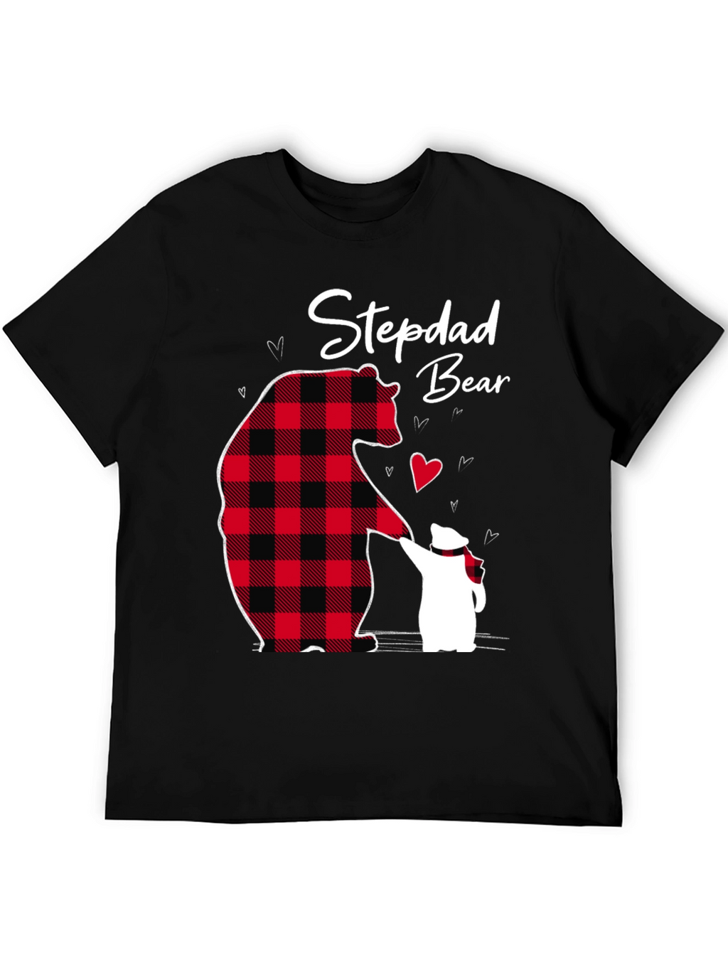Stepdad Bear Graphic T-Shirt Fathers Day Gift