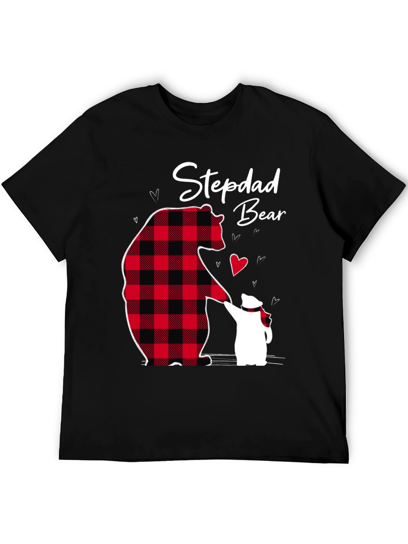 Stepdad Bear Graphic T-Shirt Fathers Day Gift