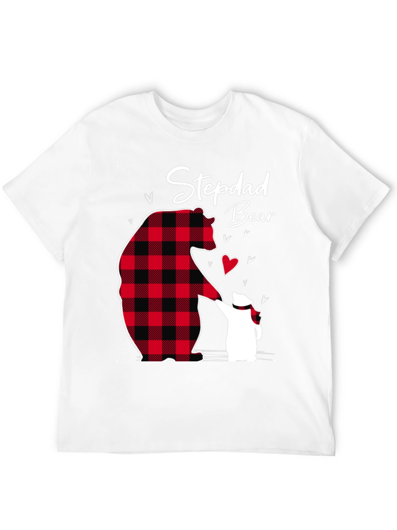 Stepdad Bear Graphic T-Shirt Fathers Day Gift