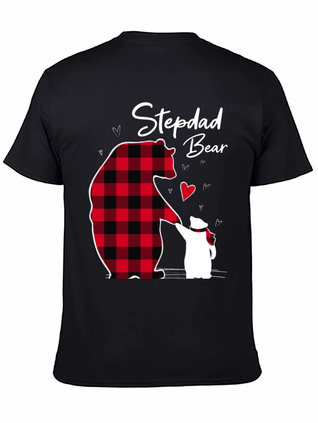 Stepdad Bear Graphic T-Shirt Fathers Day Gift