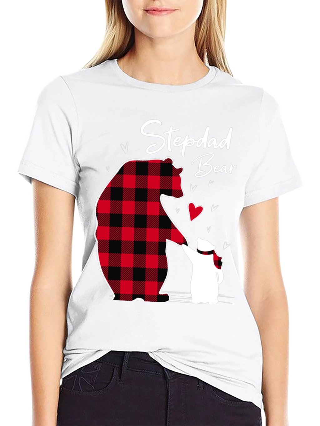 Stepdad Bear Graphic T-Shirt Fathers Day Gift