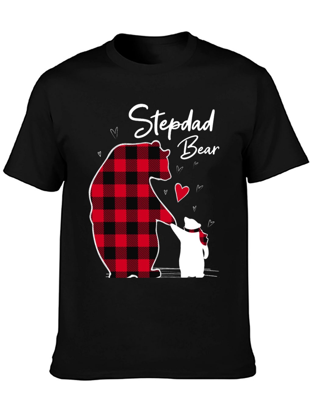 Stepdad Bear Graphic T-Shirt Fathers Day Gift