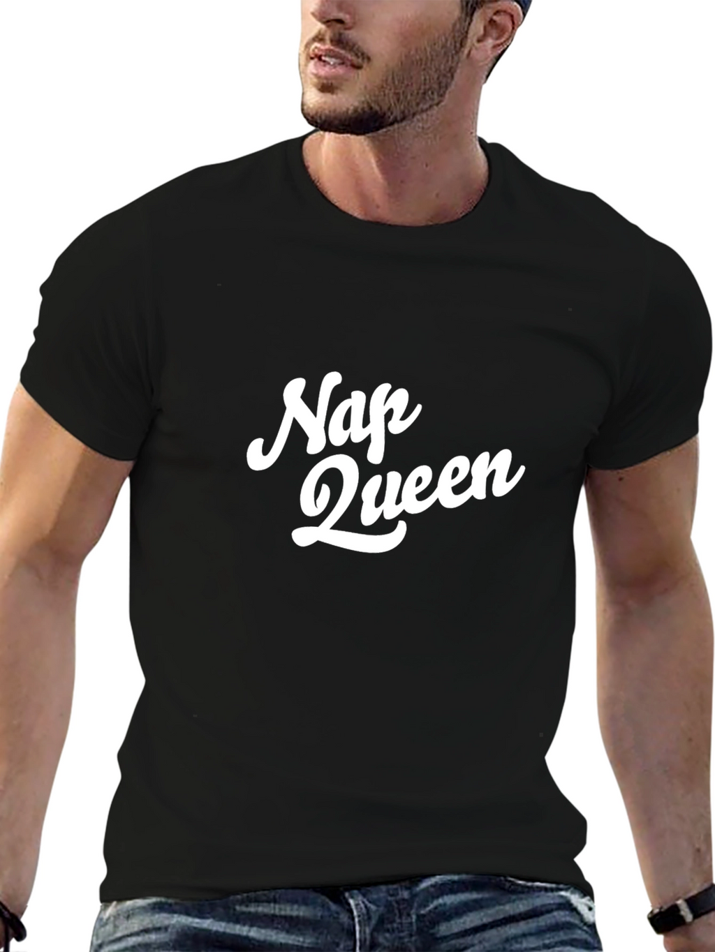 Nap Queen Black Graphic T-Shirt