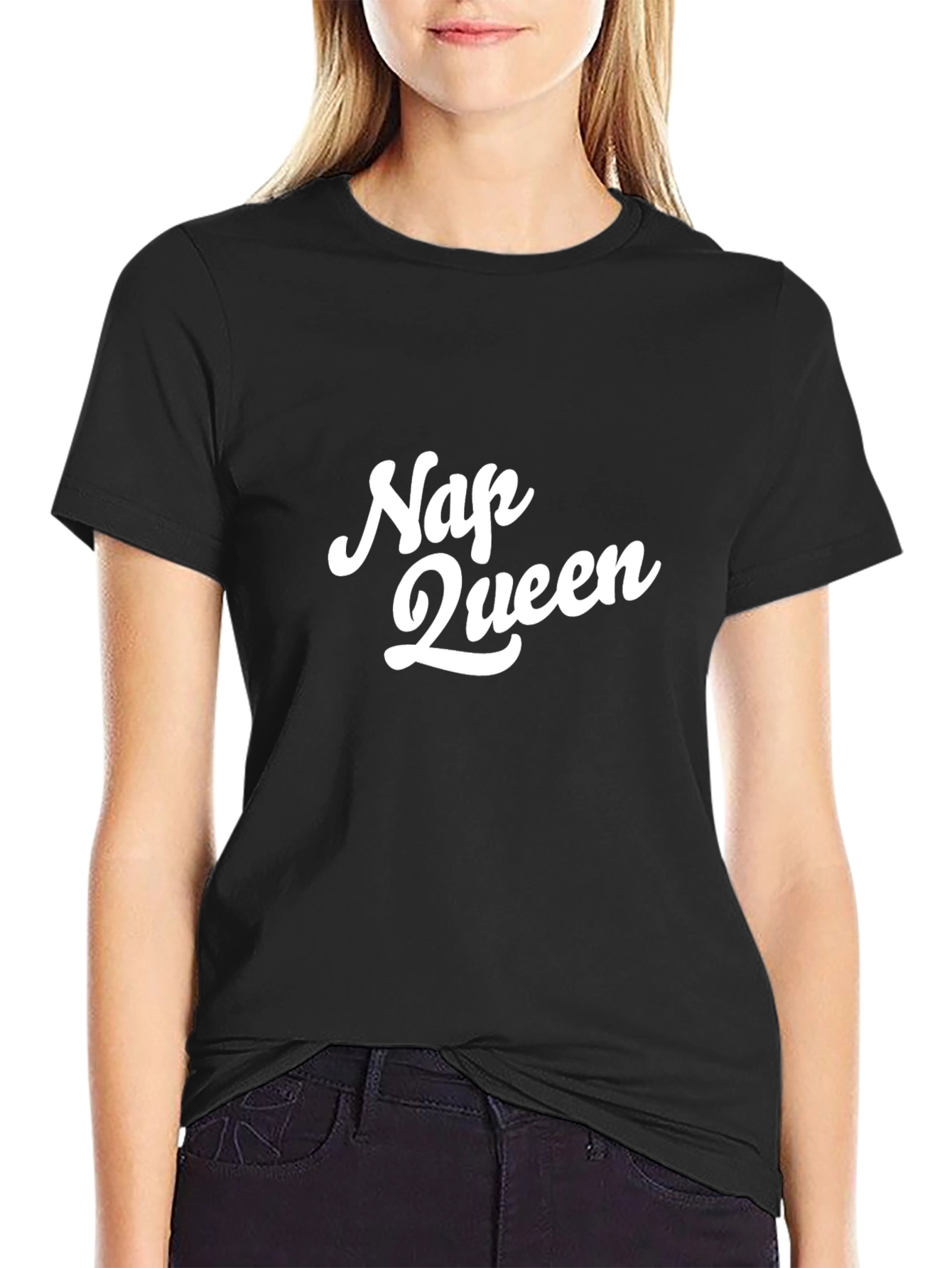 Nap Queen Black Graphic T-Shirt
