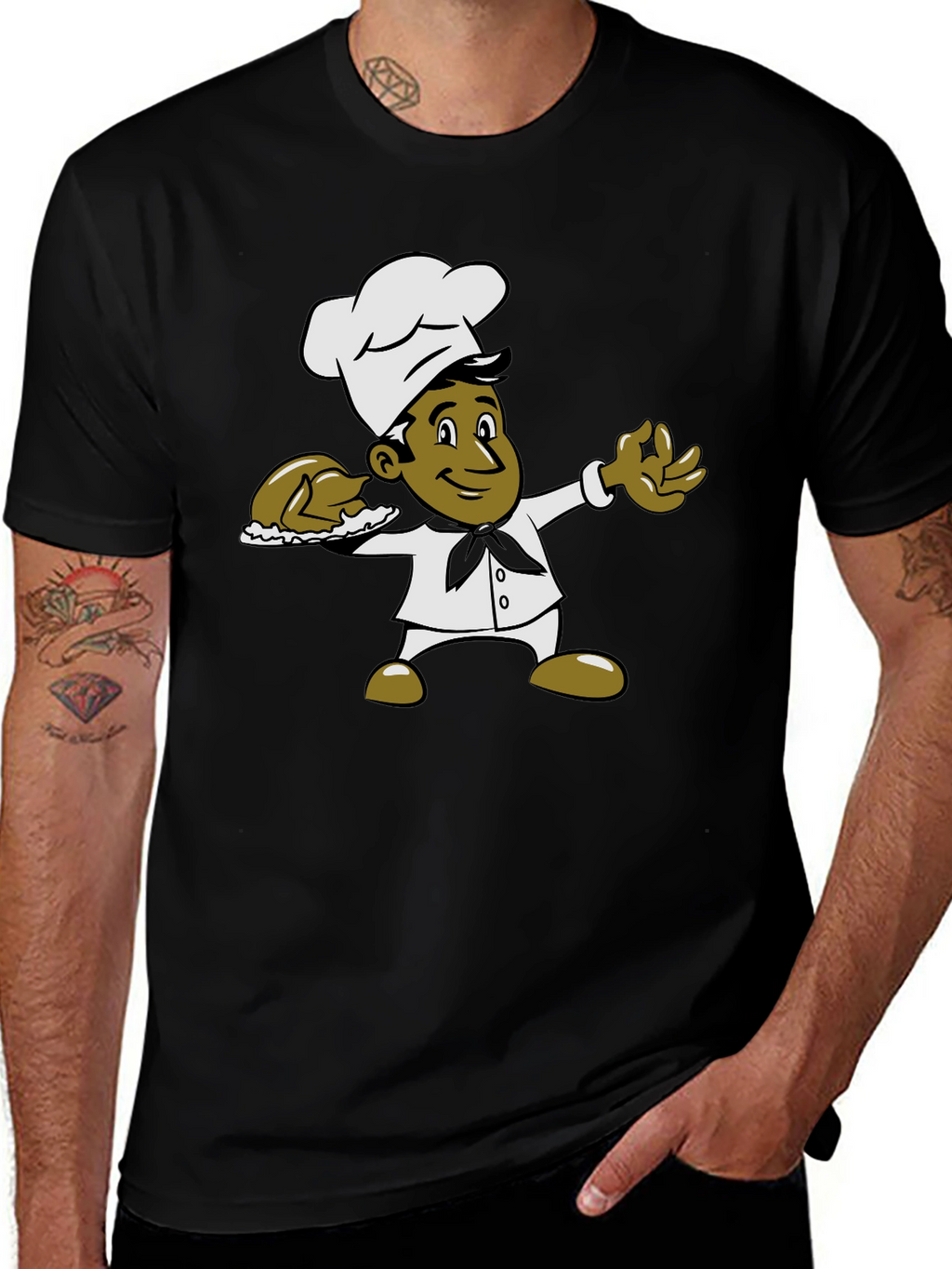 Chef Graphic Black T-Shirt