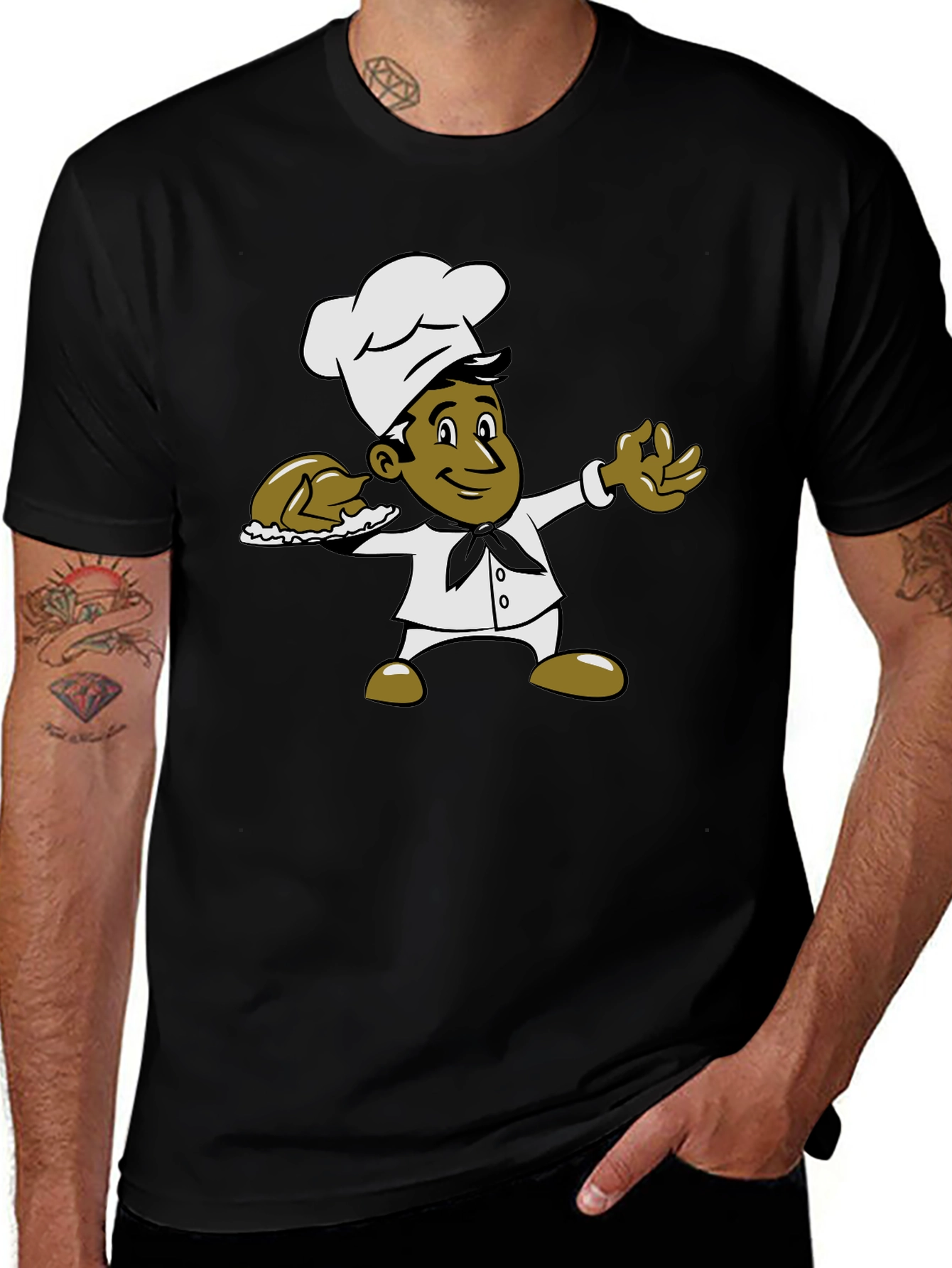 Chef Graphic Black T-Shirt