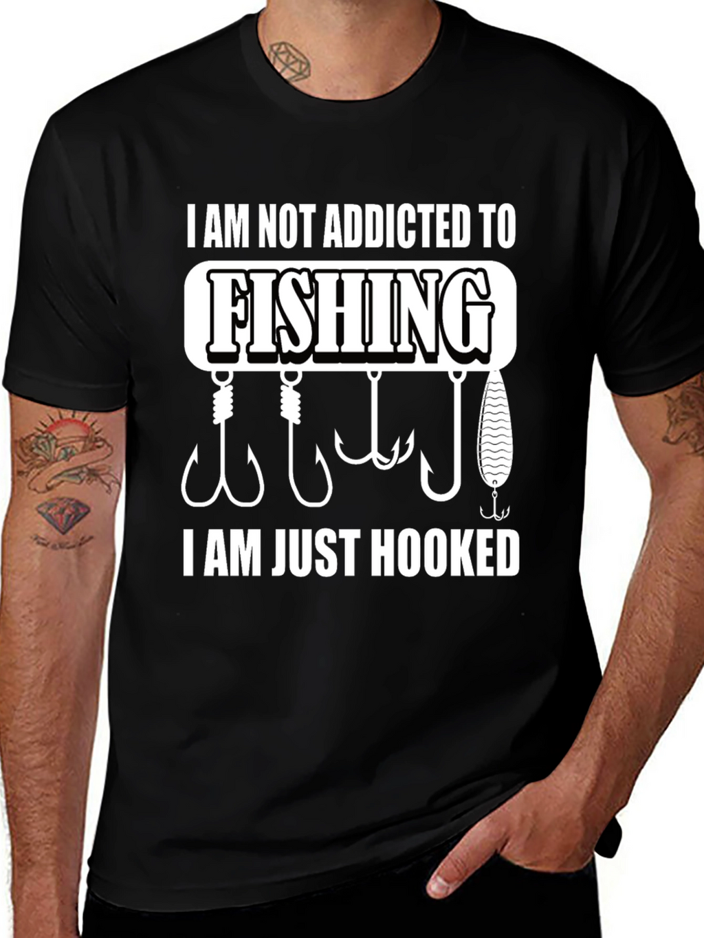 Fishing Hooked T-Shirt - Fisherman Gift Tee