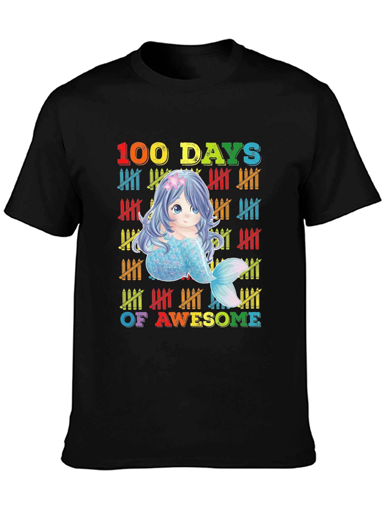 100 Days of Awesome Mermaid Graphic Tee